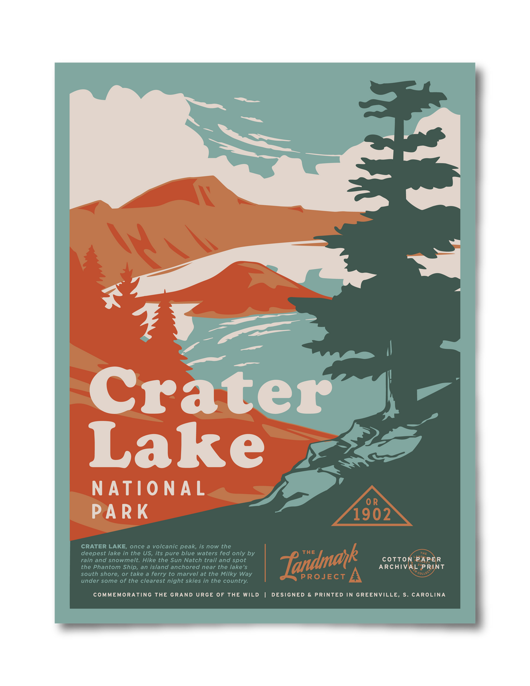 Crater Lake National Park Poster Poster  