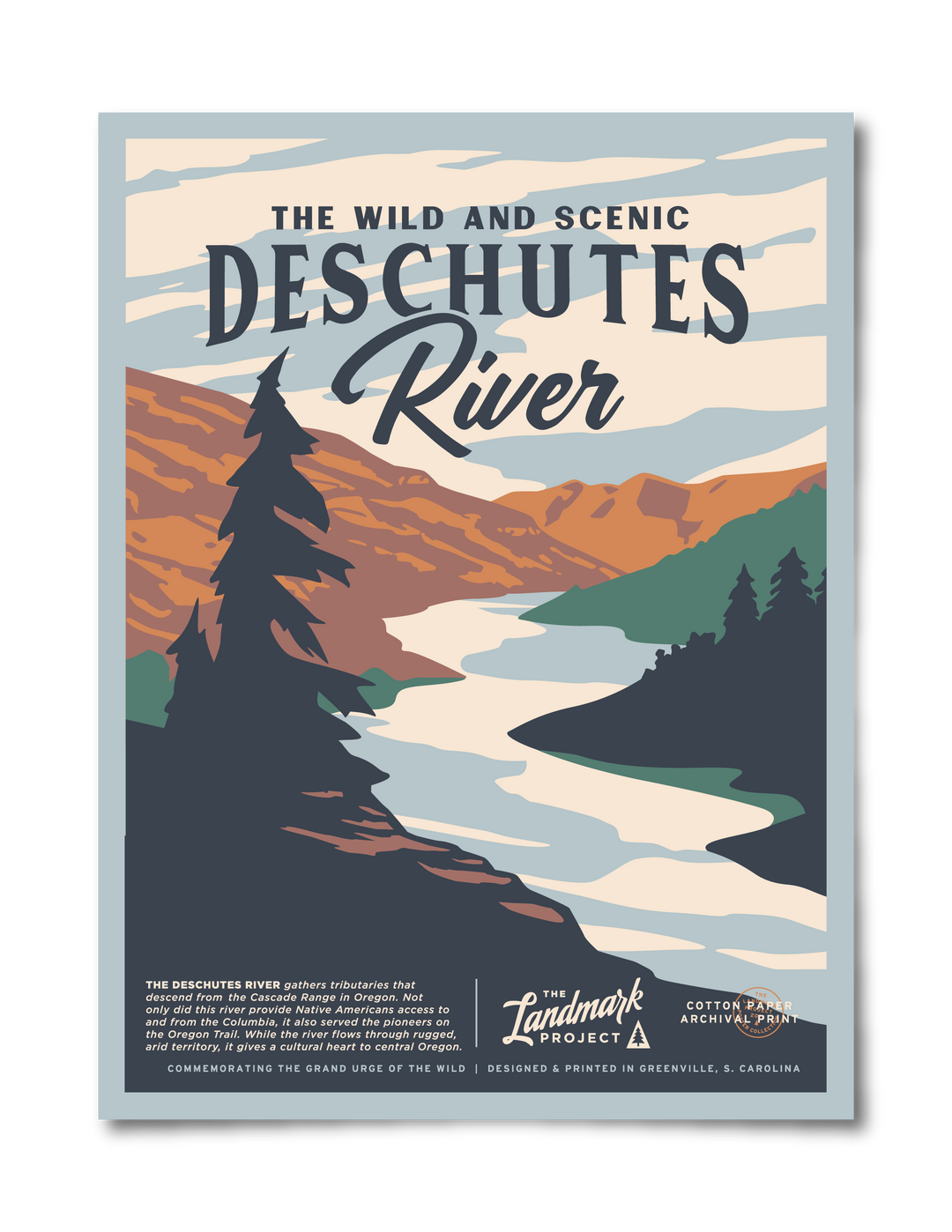 Deschutes River Poster Poster 12 x 16 