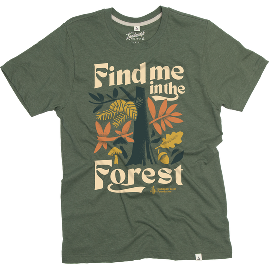 Find Me in the Forest Tee Short Sleeve Conifer XS