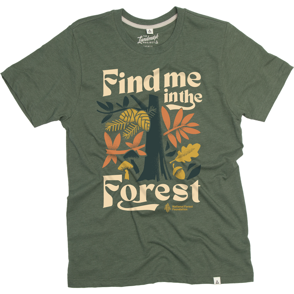 Find Me in the Forest Tee Short Sleeve Conifer XS