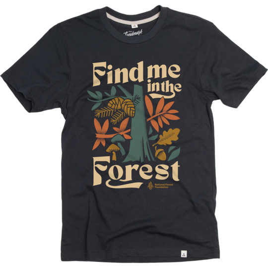 Find Me in the Forest Tee Short Sleeve Deep Navy XS
