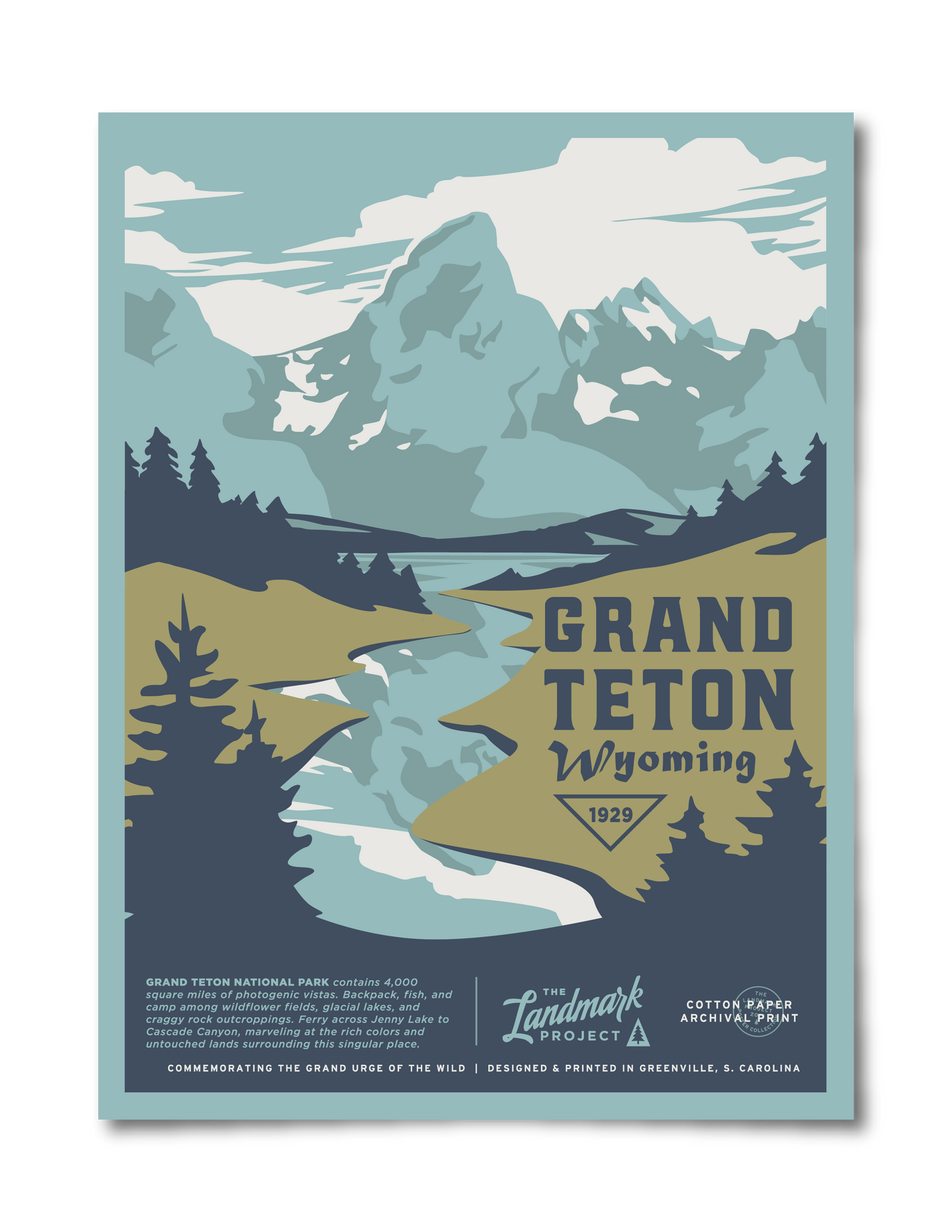 Grand Teton National Park Poster – The Landmark Project