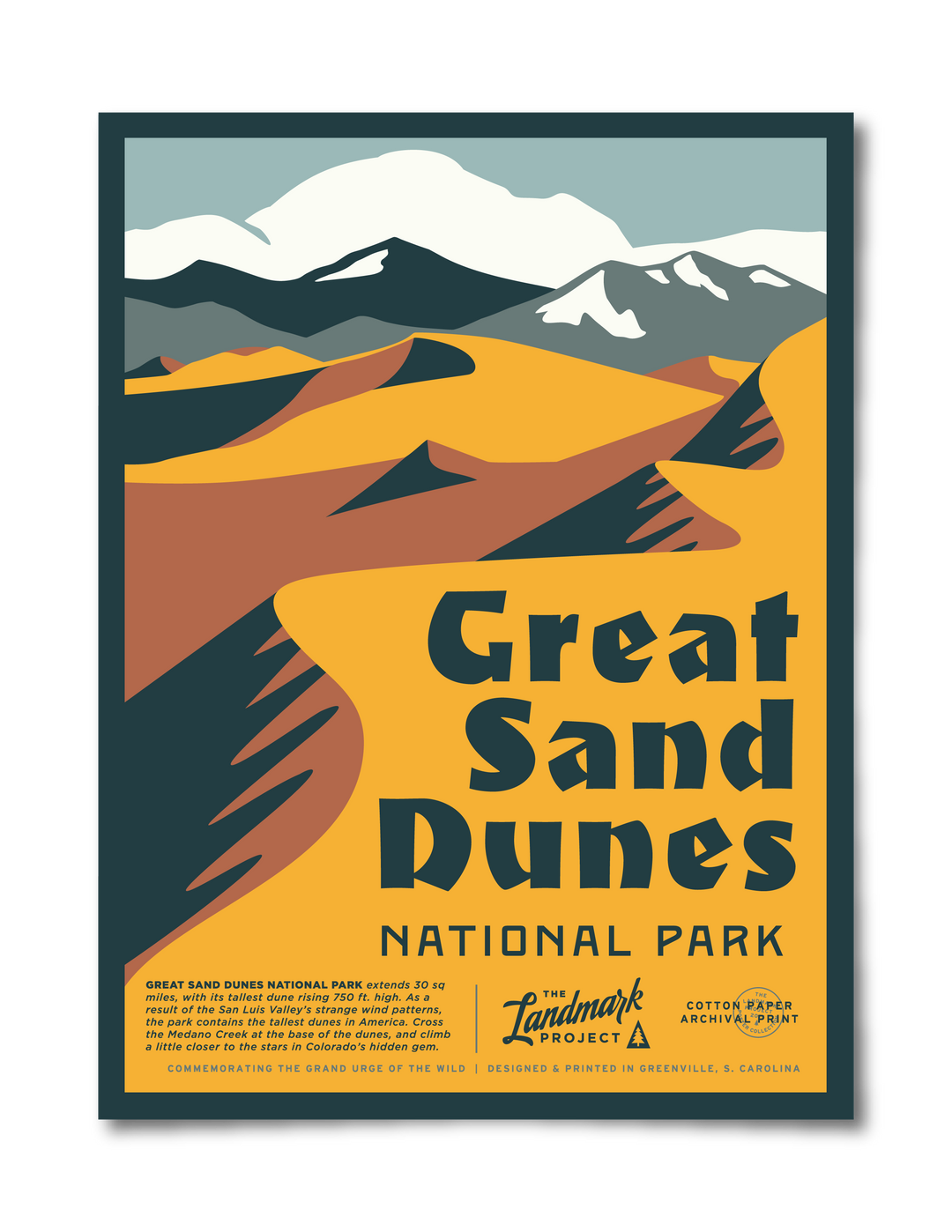 Great Sand Dunes National Park Poster Poster  