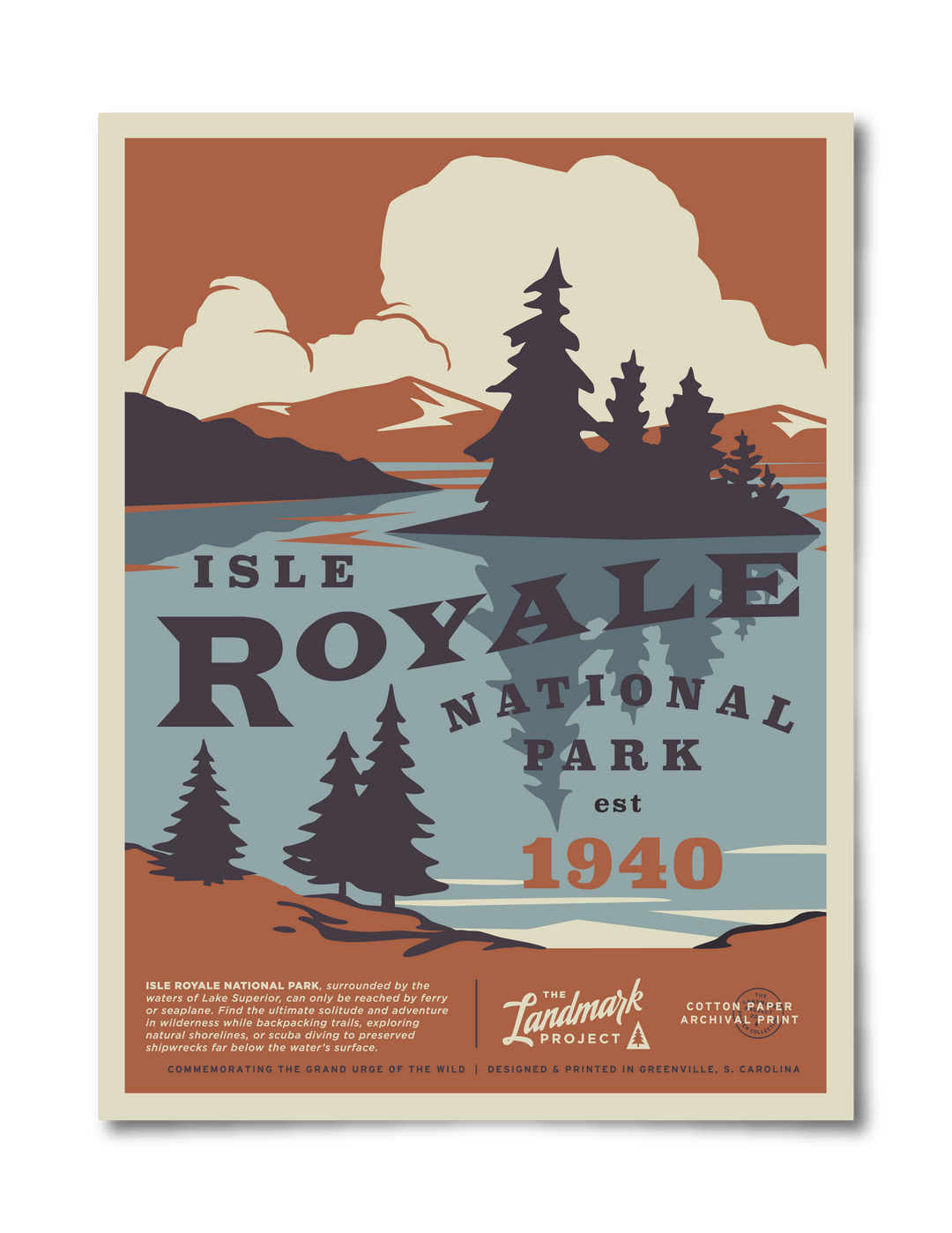 Isle Royale National Park Poster Poster  