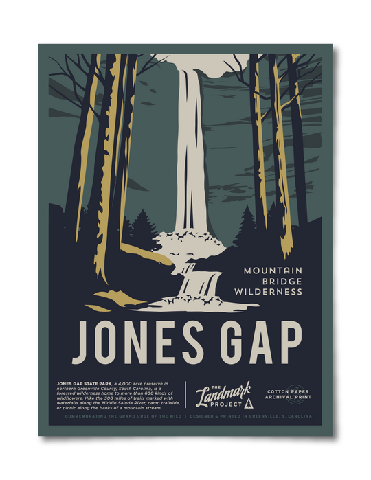 Jones Gap State Park Poster – The Landmark Project