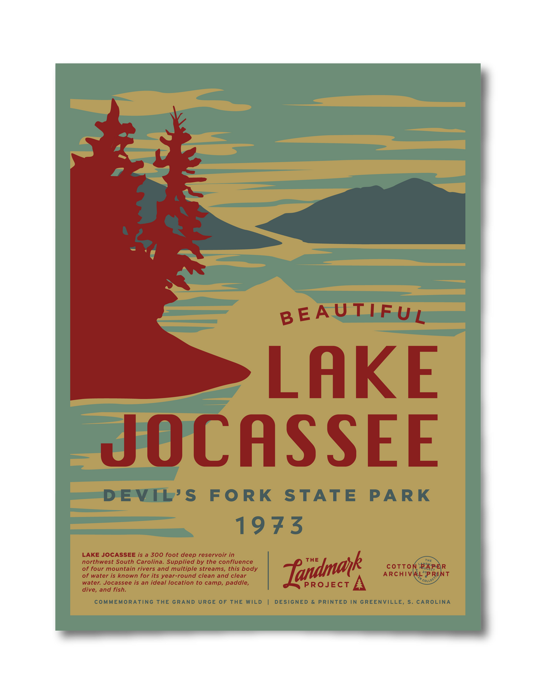 Lake Jocassee Poster Poster  