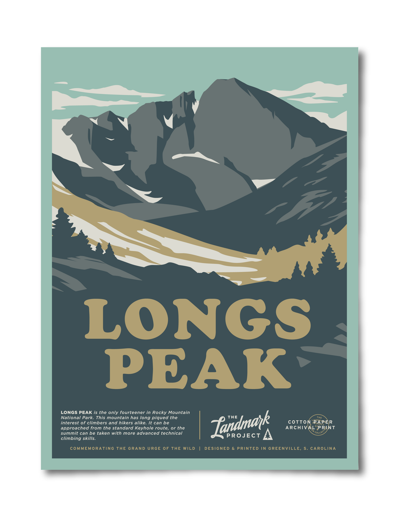 Longs Peak Poster – The Landmark Project