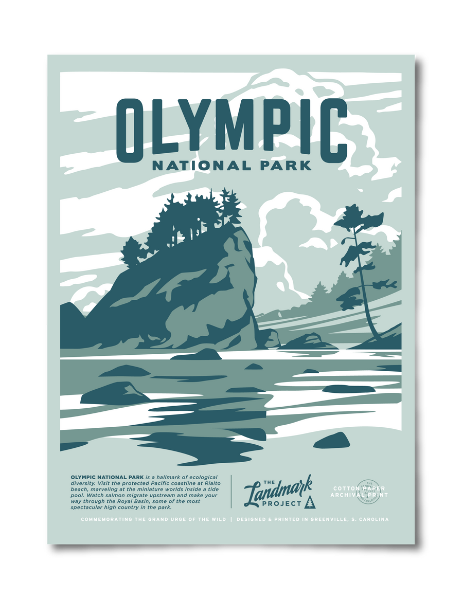 Olympic National Park Poster The Landmark Project