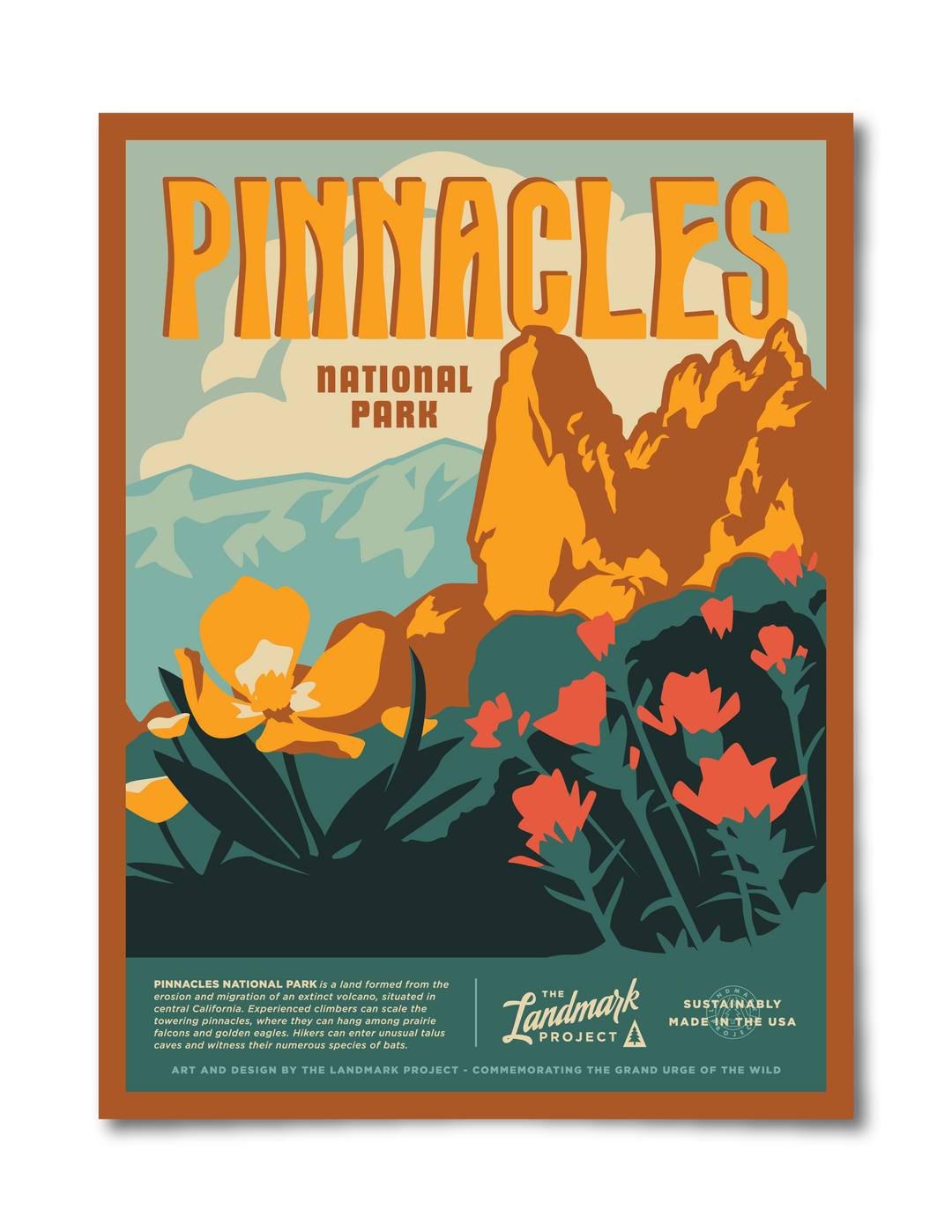 Pinnacles National Park Poster Poster  