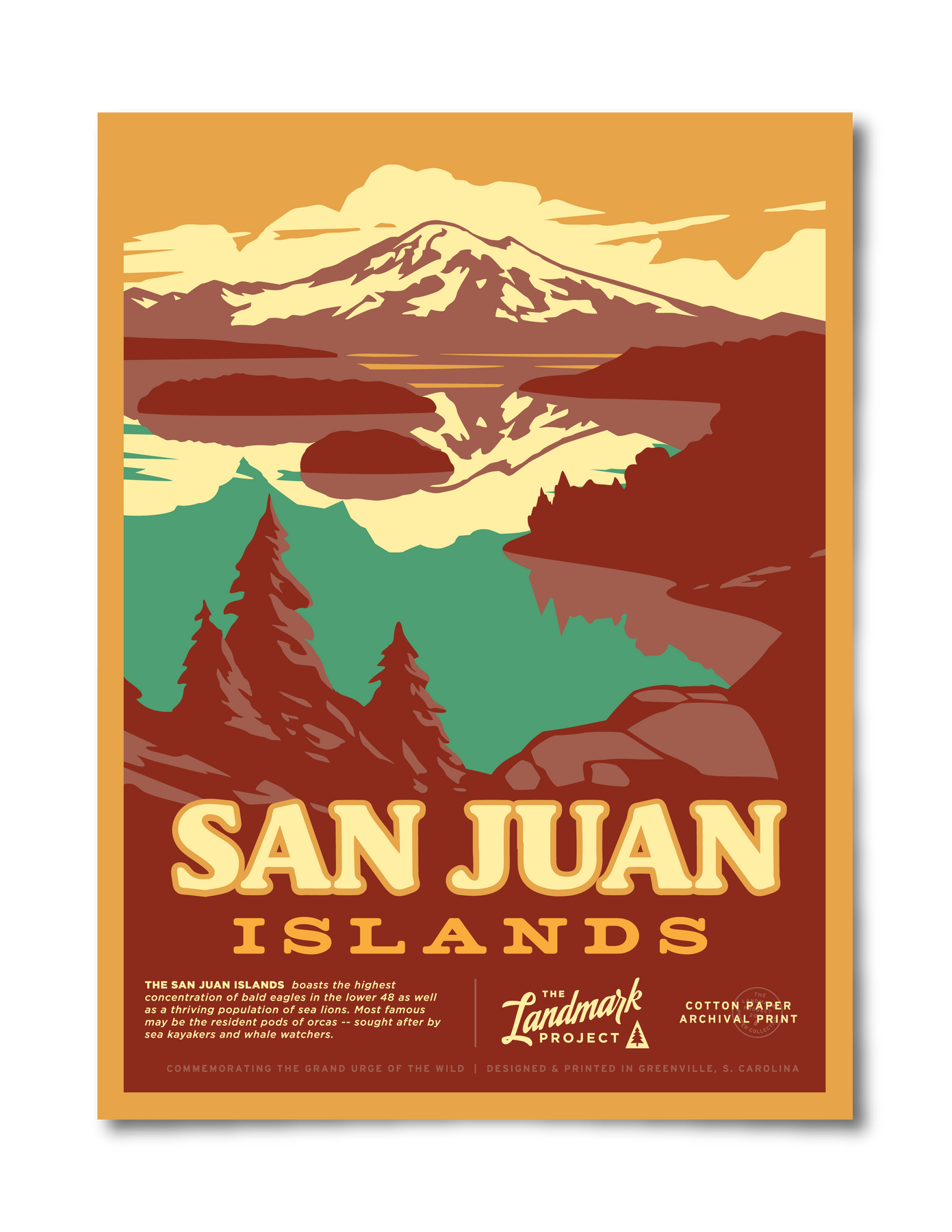 San Juan Islands National Historical Park Poster The Landmark Project