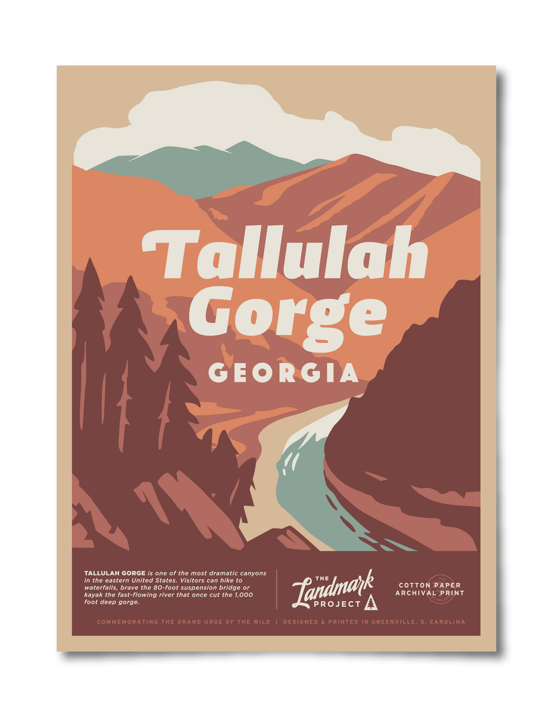 Tallulah Gorge State Park Poster Poster  