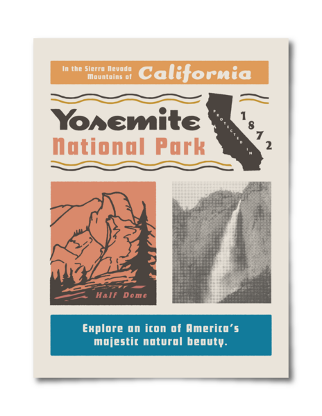 Yosemite Collage Poster Poster  