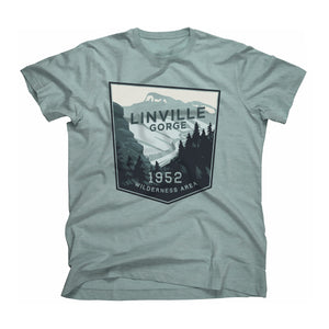 Linville Gorge Wilderness Area t-shirt in seafoam